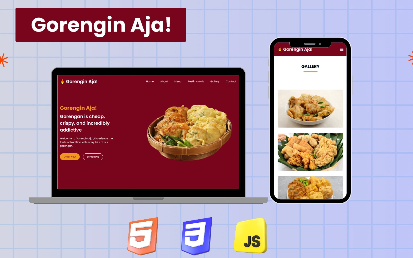 Preview Proyek Gorengin Aja! - Portofolio Adya Handika Putra AP