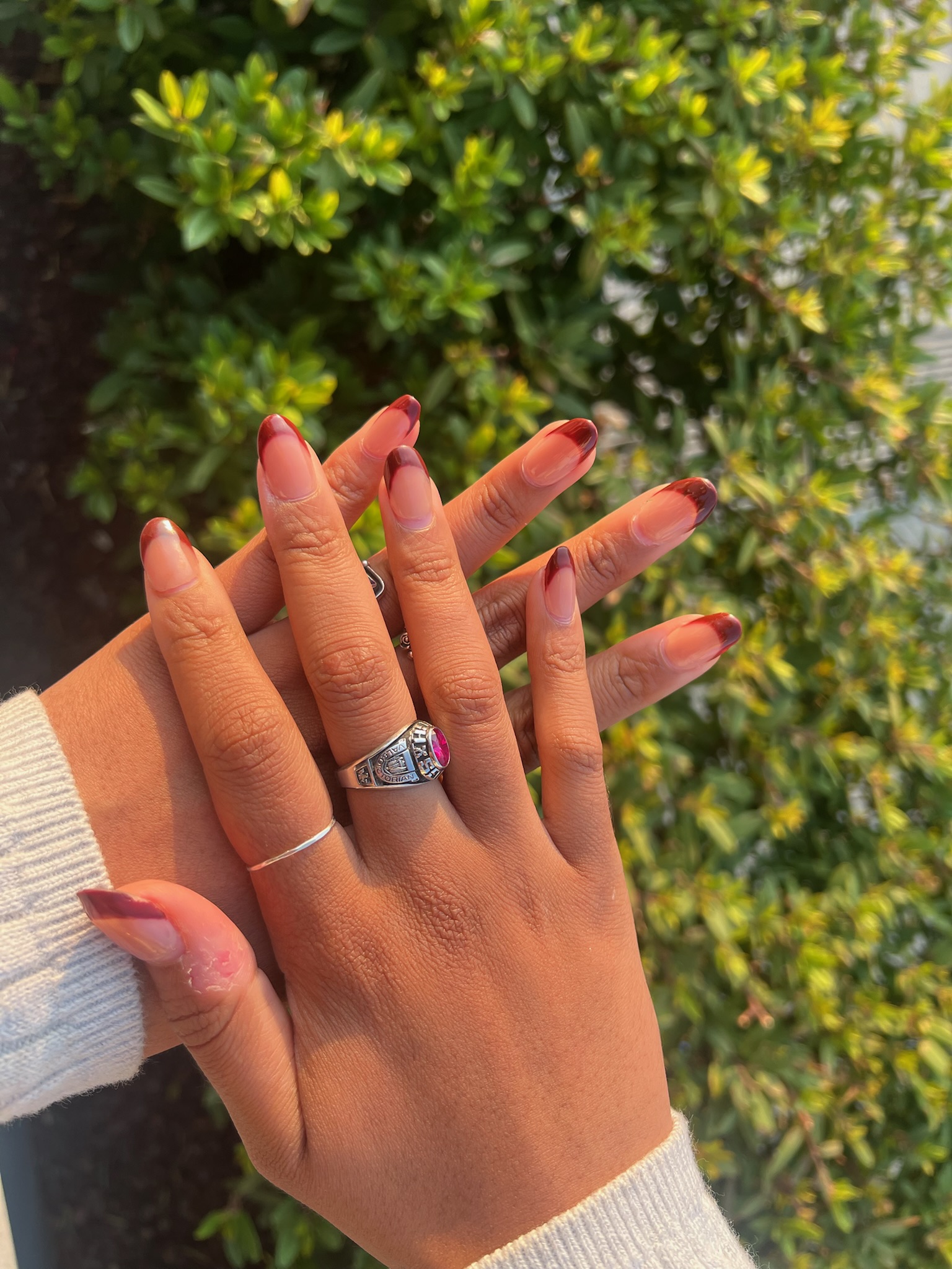 Crimson French Tip