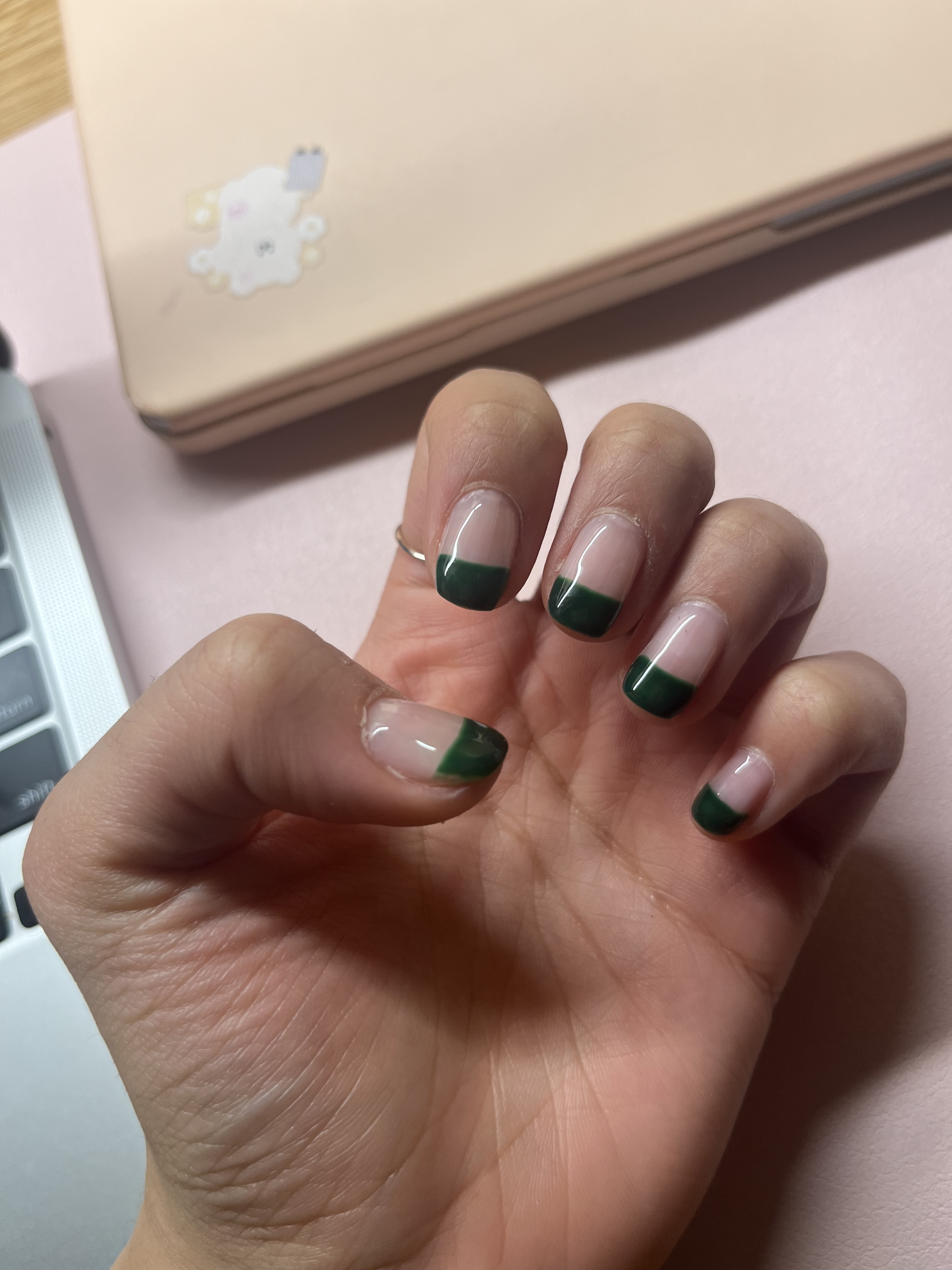 Green French Tip