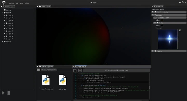 Editor screenshot