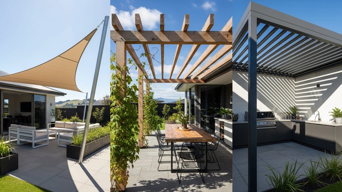 Shade sails vs pergolas vs louvres — which suits NZ homes best ...
