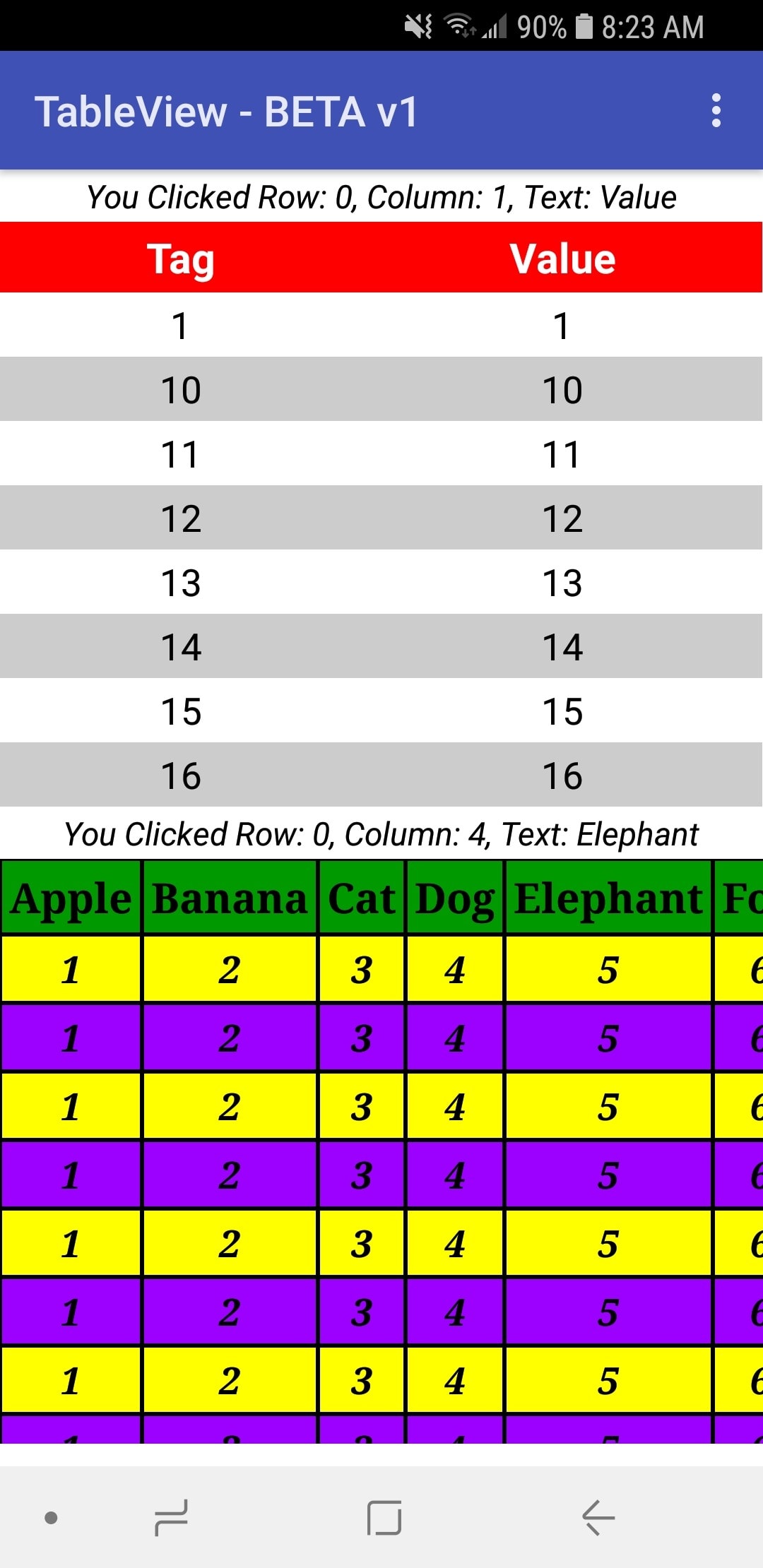 App Inventor 2 ve diğerlerinde tablo yapma