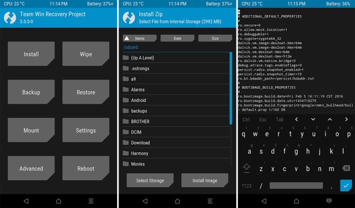 TWRP 3.0 sürümü ile büyük değişikliklerle karşımızda