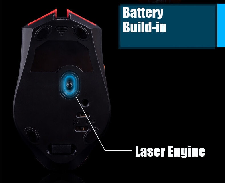 Azzor şarj edilebilir kablosuz lazer fare incelemesi