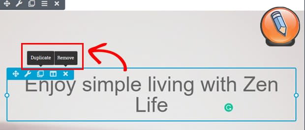 продублировать блок