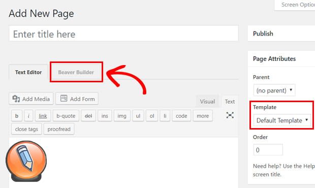 создать страницу