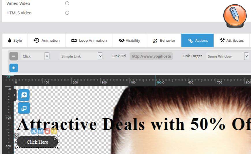 Добавление URL ссылки на кнопку