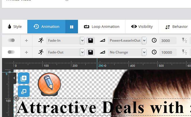 Добавление эффектов анимации в слой