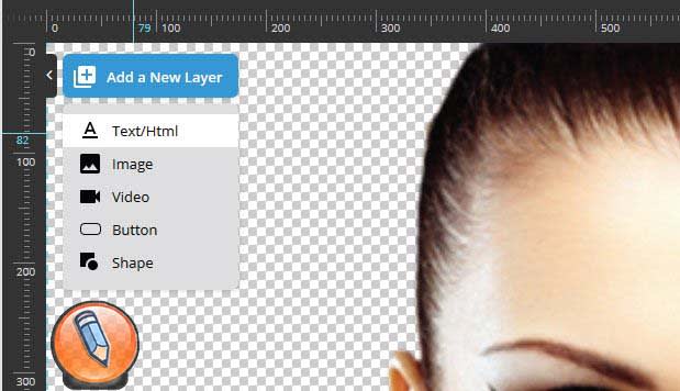 добавление слоя текста
