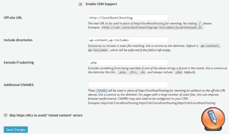 wp super cache пропустить URL адреса