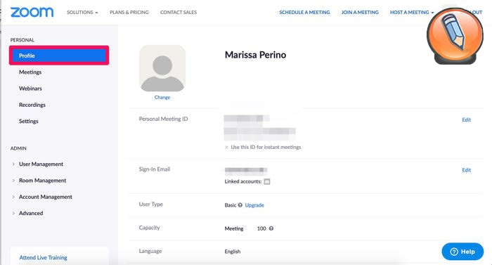 выйти из Zoom