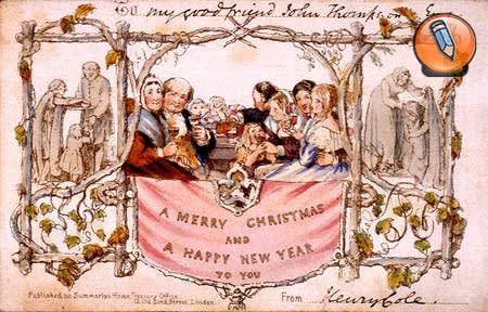 рождественскую открытку