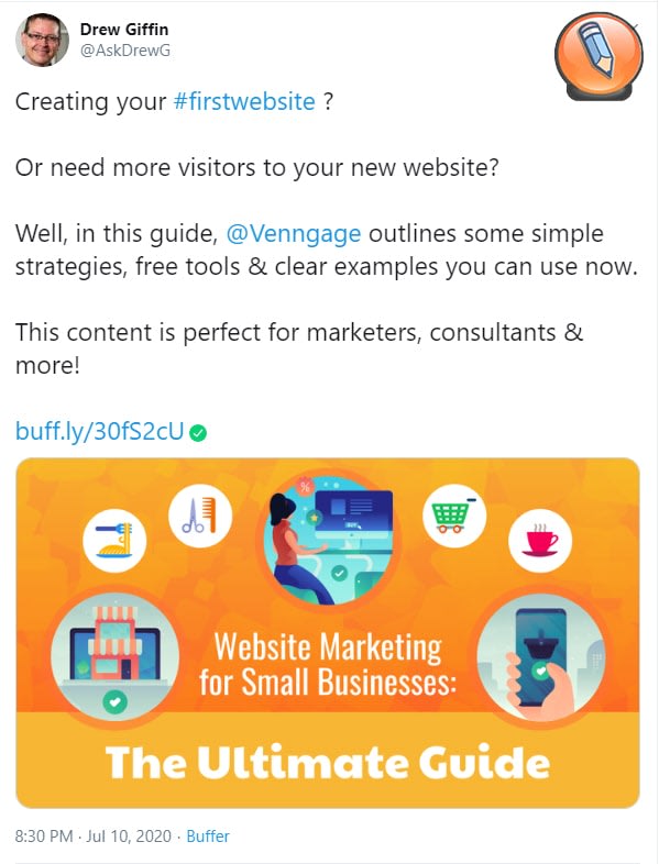 делиться контентом