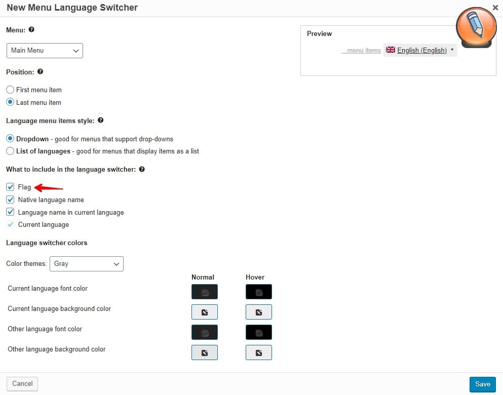 vklyuchite pereklyuchatel flaga