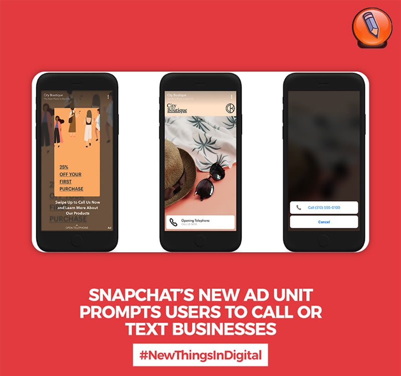 Новый рекламный блок Snapchat