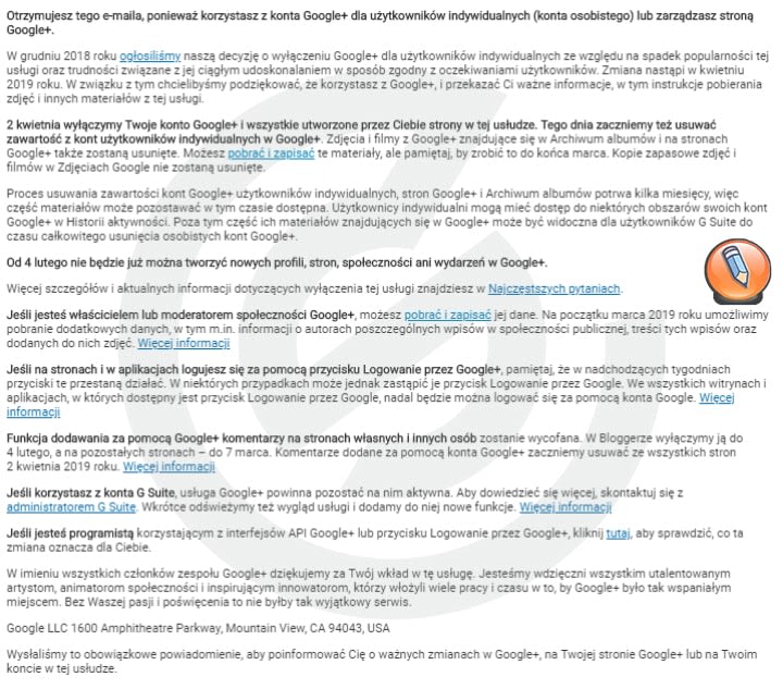 oficialnoe soobshchenie google