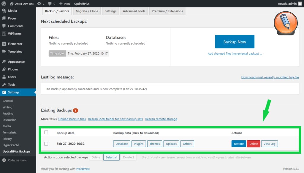sushchestvuyushchie rezervnye kopii