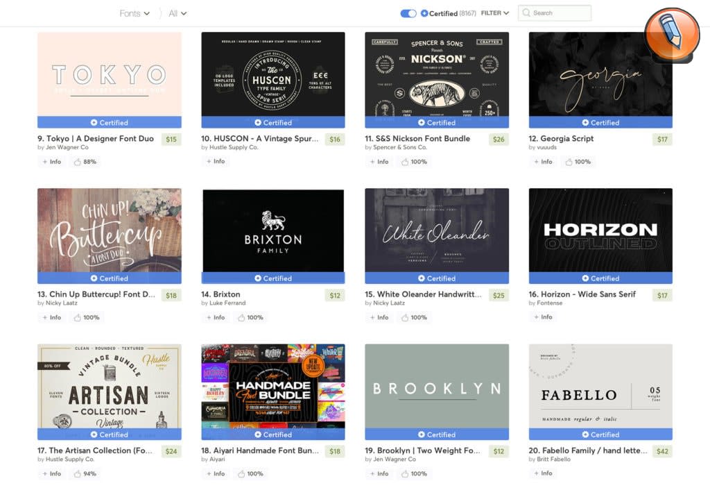 shrifty na kreativnom rynke