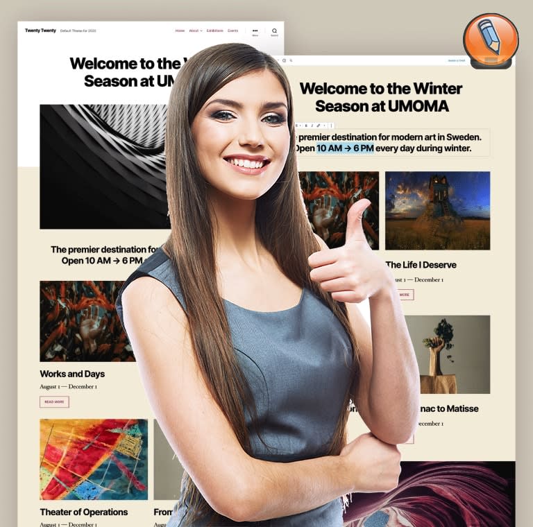 wordpress 5.3 twentytwenty desktop