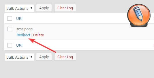 redirection option in rank math
