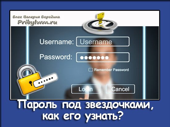 пароль под звездочками