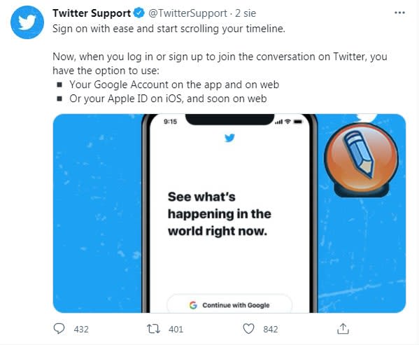 новости в социальных сетях Twitter