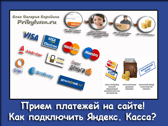 прием платежей на сайте