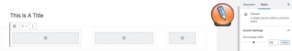 Ширина колонки