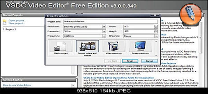 vyberite tip video proekta
