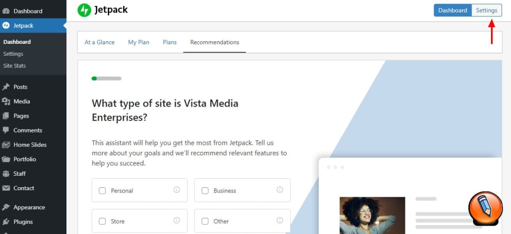Jetpack settings besplatnyy trafik na sayt