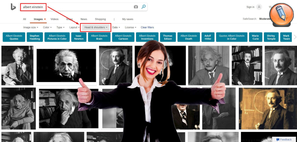 bing people filter