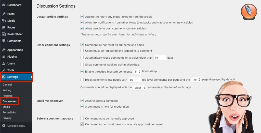 default-comment-settings