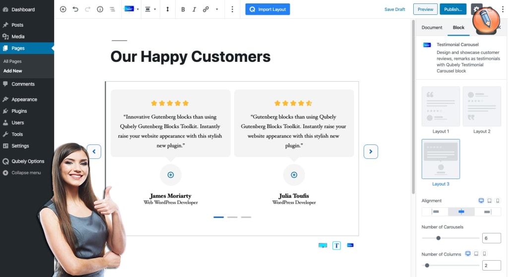 vyberite maket_kak sdelat otzyvy na sajte