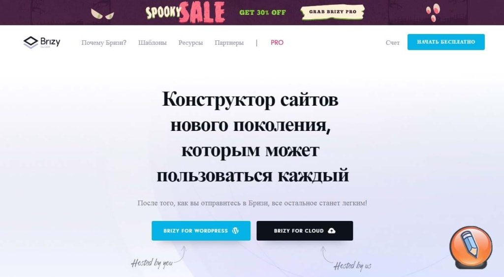 конструктор тем wordpress Brizy Pro