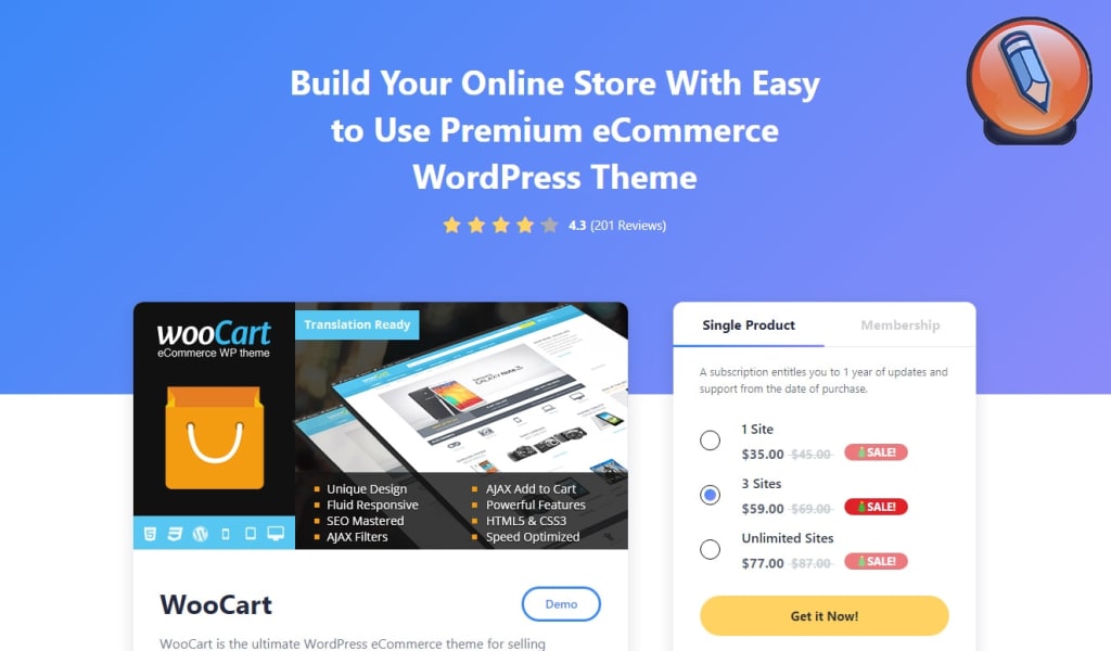 лучшие темы woocommerce woocart