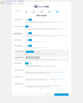 rank math optimization page