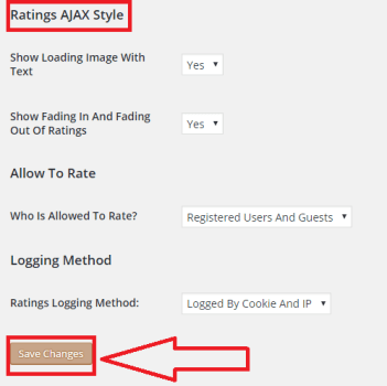 Ratings AJAX Style