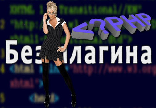 вставить php код в wordpress
