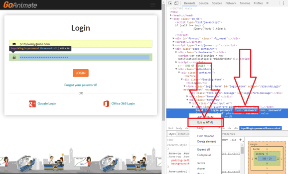 Edit as HTML