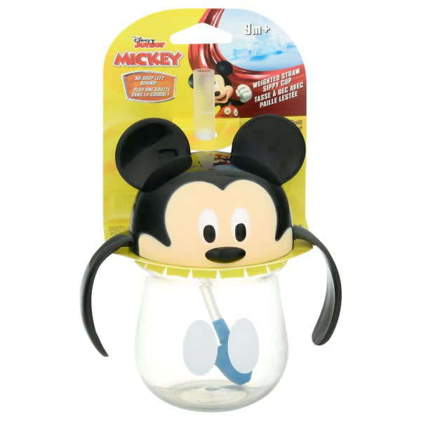 The First Years Disney Mickey Mouse Spill-Proof Weighted Straw Sippy Cup -  DroneUp Delivery