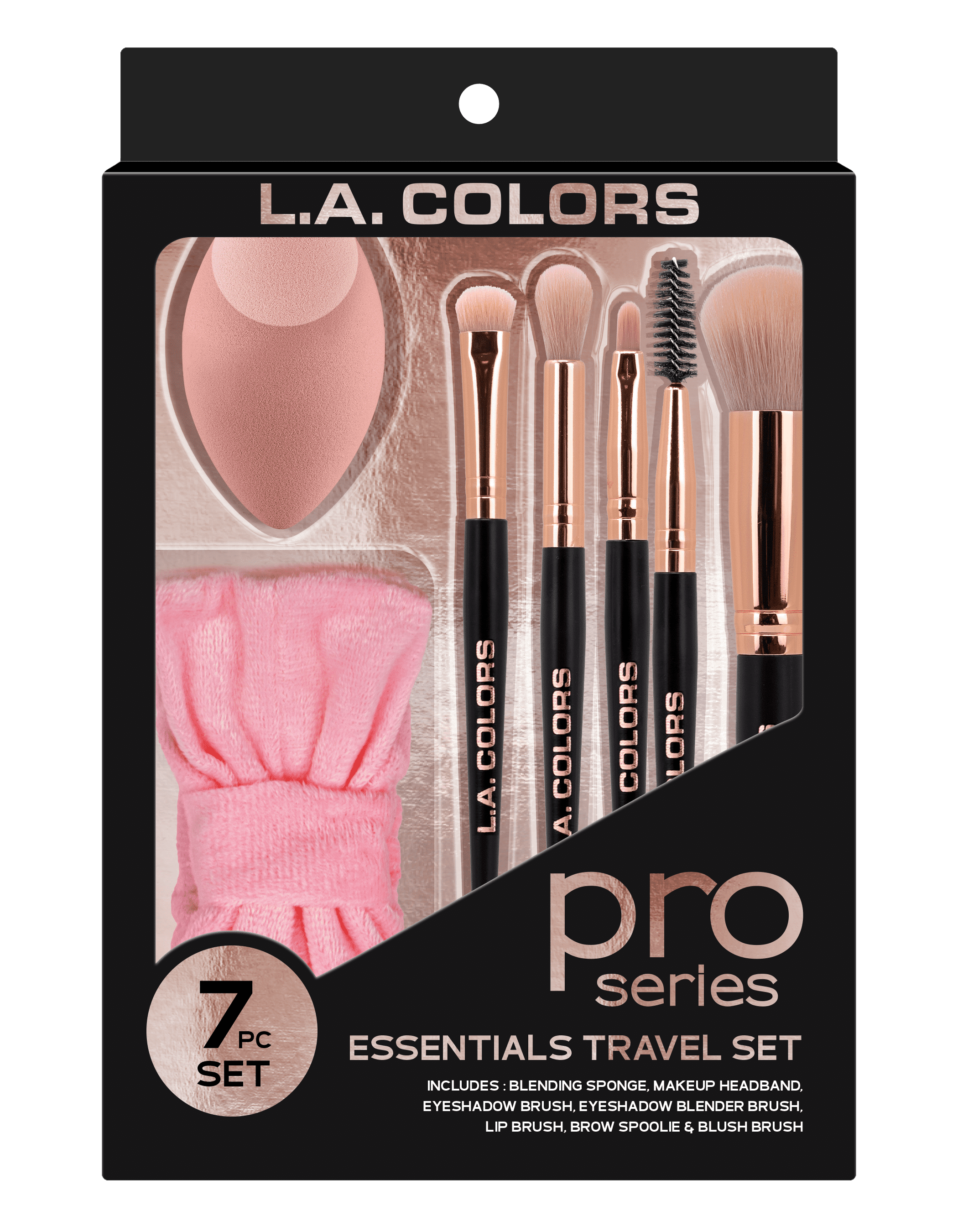 L.A. COLORS Travel Set Essentials, 7 piece - DroneUp Delivery