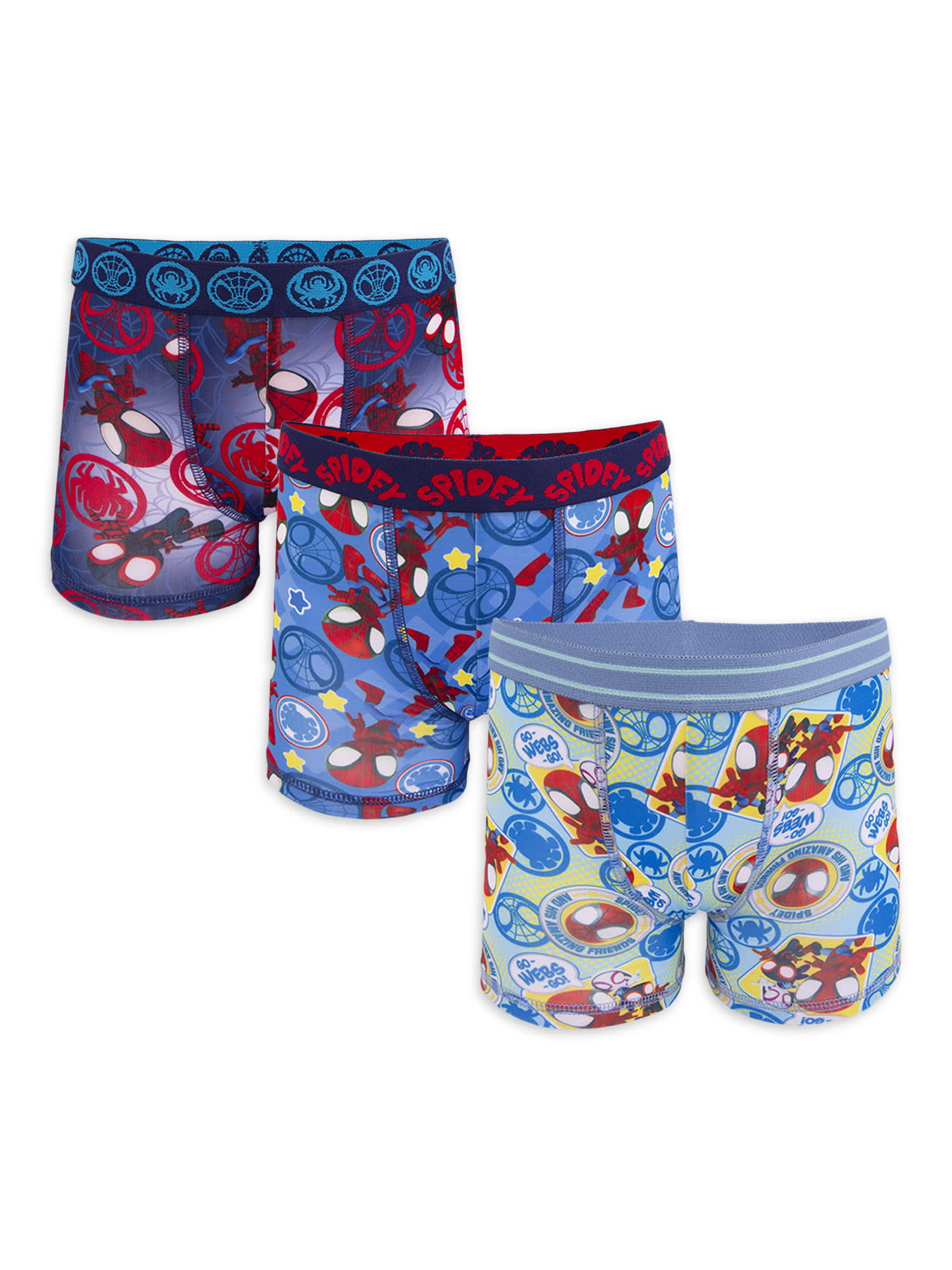 Spiderman Toddler Boys Boxer Briefs, 3 Pack, Sizes 2T-4T - DroneUp Delivery