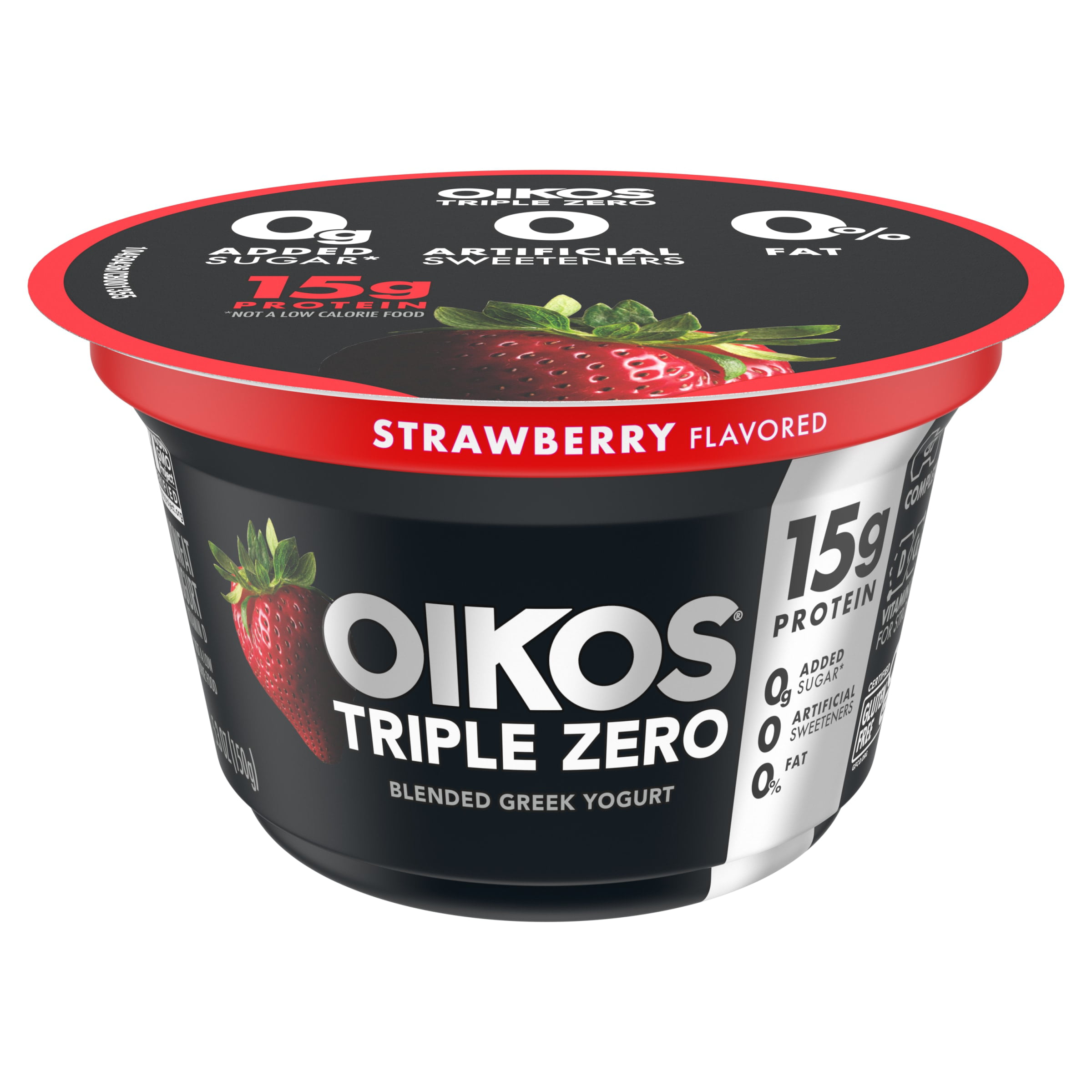 Oikos Triple Zero Vanilla Greek Yogurt, 32 Oz. - DroneUp Delivery