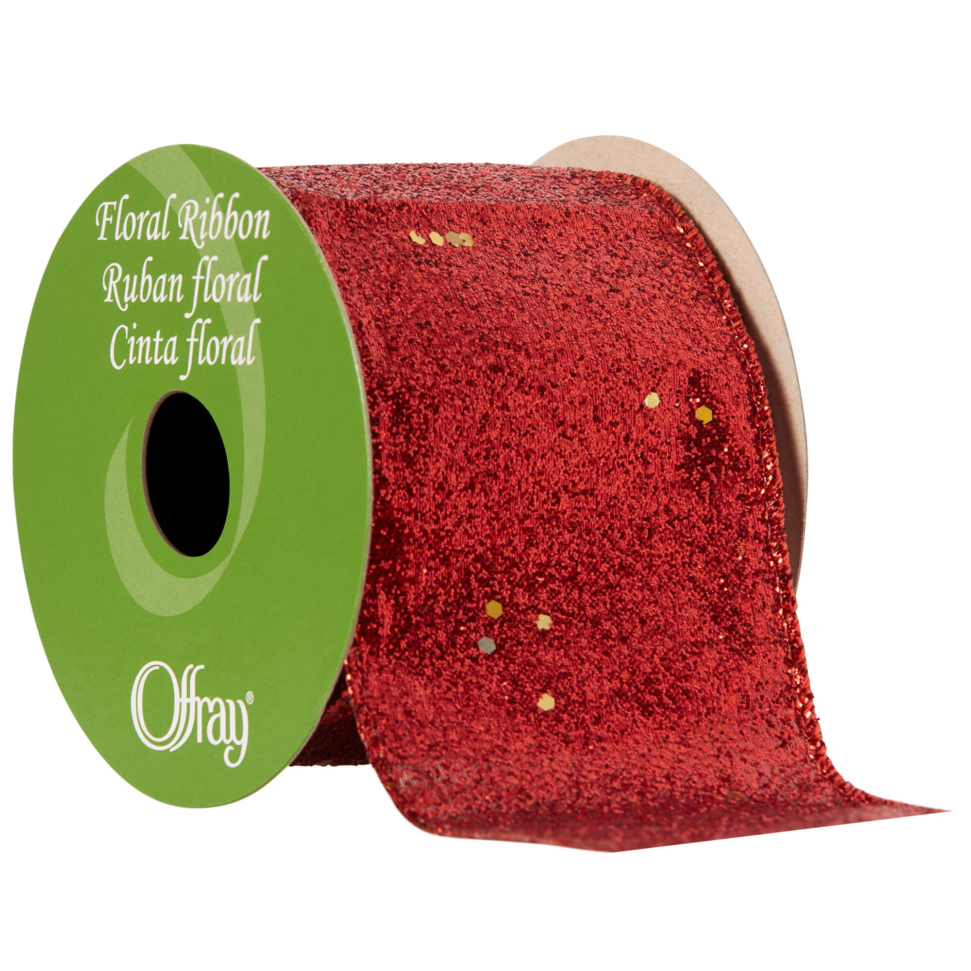 Offray Ribbon, Emerald Green 3/8 inch Grosgrain Polyester Ribbon, 18 feet 