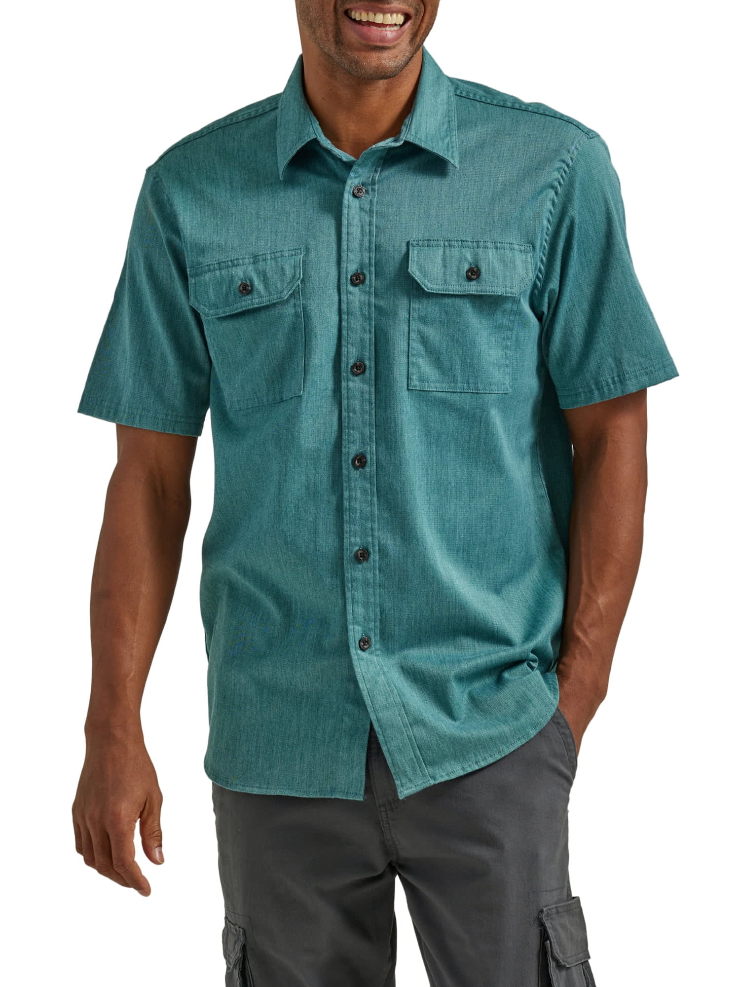 Wrangler Men's Short Sleeve Woven Shirt, Sizes S-5XL