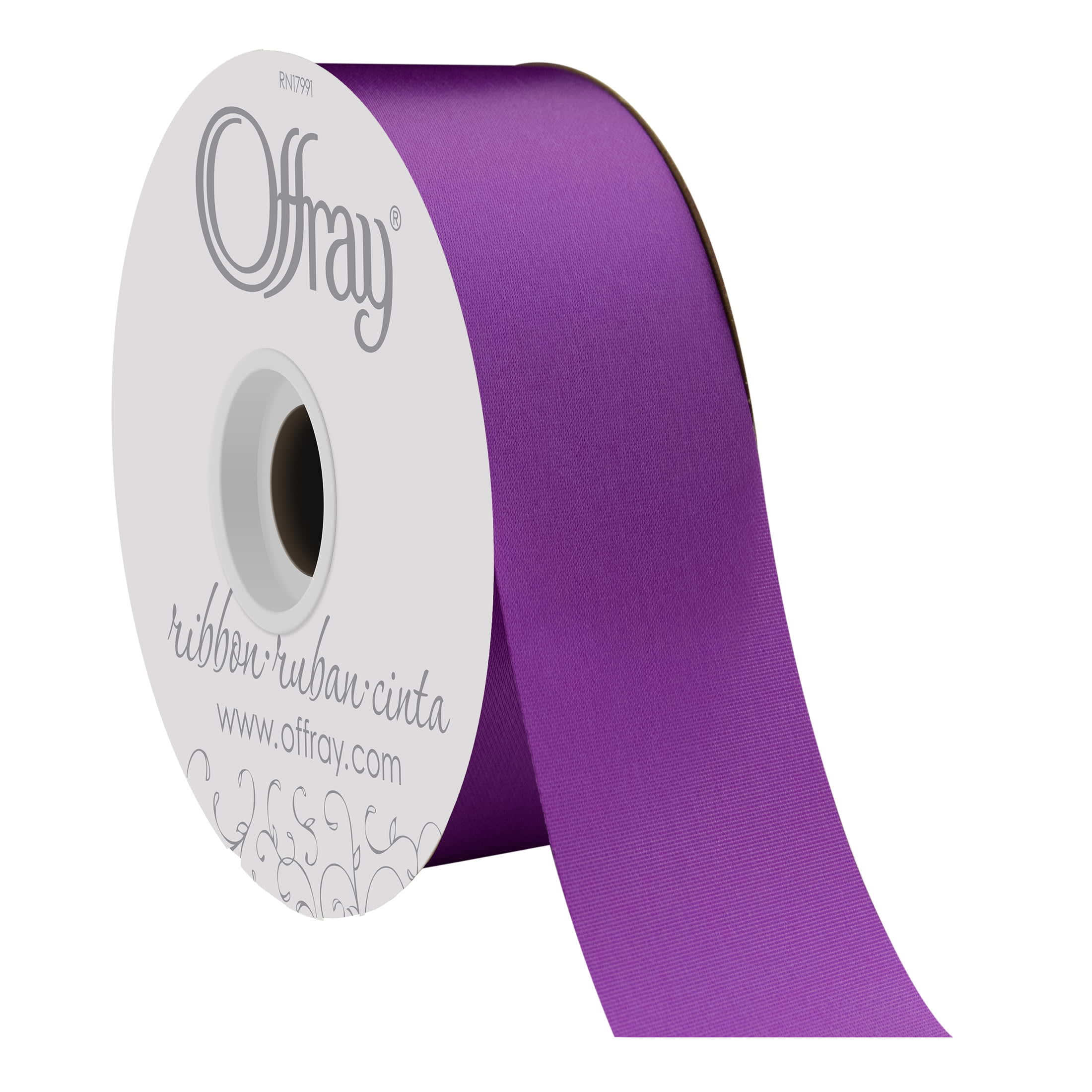  Offray Singleface Satin 1/4 20 yd Antique White Ribbon, 1/4  Inch x 20 Yard