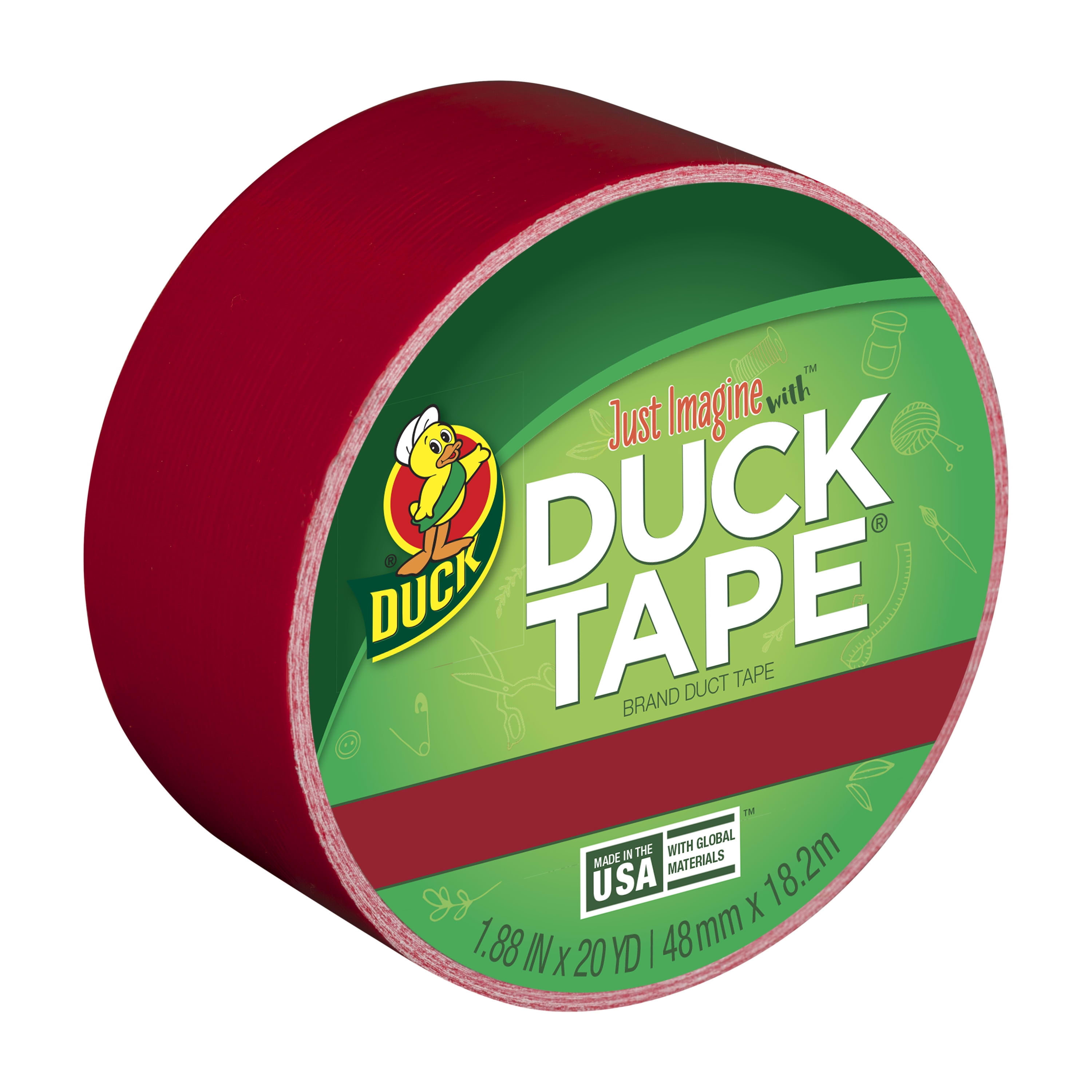 Duck Brand 1.88 in. x 20 yd. White Colored Duct Tape