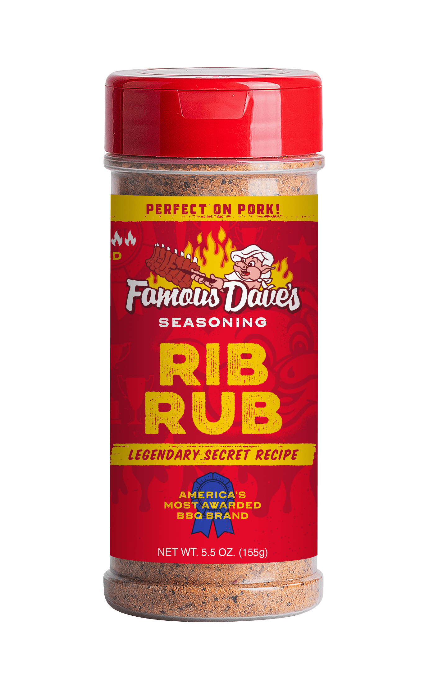 Famous Dave's Seasoning Rib Rub, 5.5-Ounce (Pack of 6)