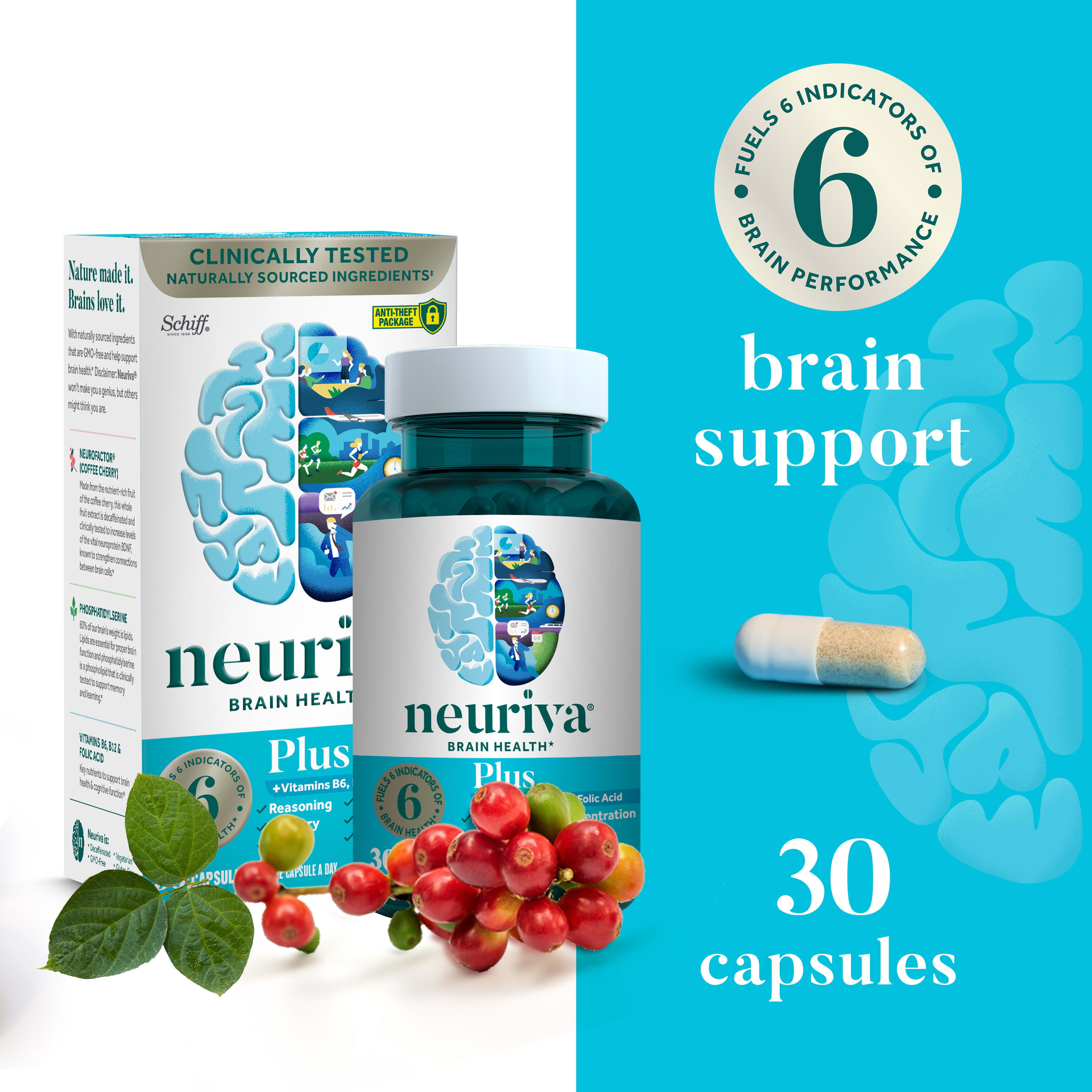 Neuriva Plus Brain Health Supplement (30 count), Brain Support