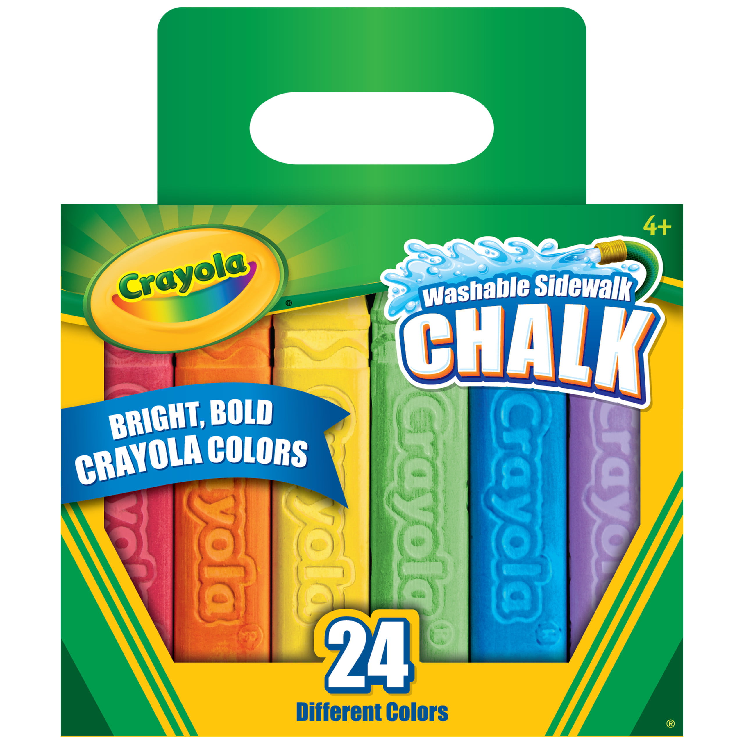 Crayola Sidewalk Chalk Bucket, 16 in a Pack